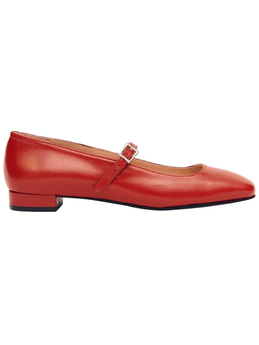 ALOHAS Por Do Sol Red Leather Mary Jane Ballet Flats EU 37 US 6.5 $190 - Picture 2 of 15